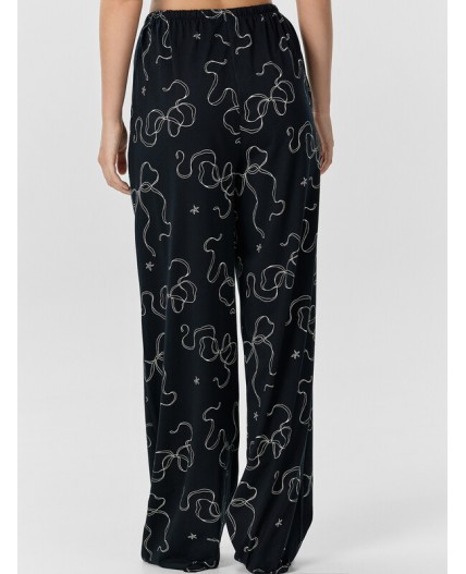 Комплект черный +бантики на черном