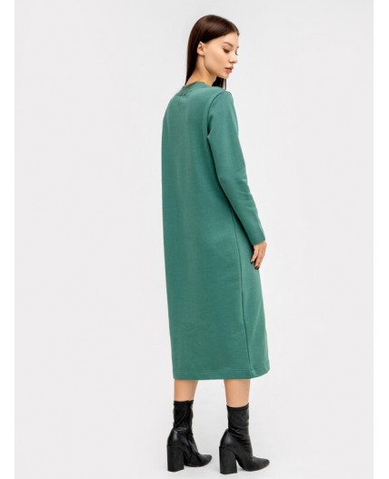 Платье т.пыльно -изумрудный