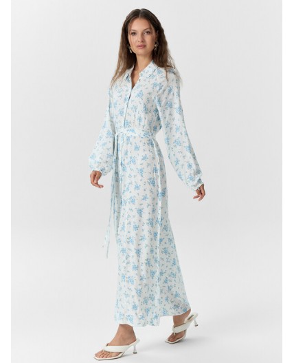 Платье цветы на белом