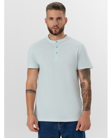 Футболка двухцветный голубая дымка