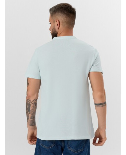 Футболка двухцветный голубая дымка