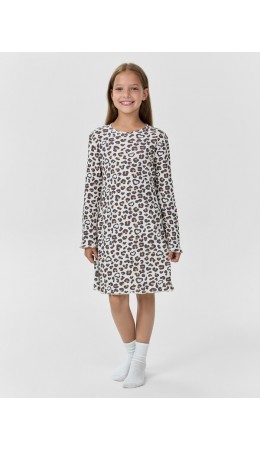 Сорочка леопардовые сердечки на молоке
