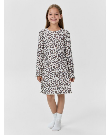 Сорочка леопардовые сердечки на молоке