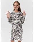 Сорочка леопардовые сердечки на молоке