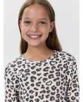 Сорочка леопардовые сердечки на молоке