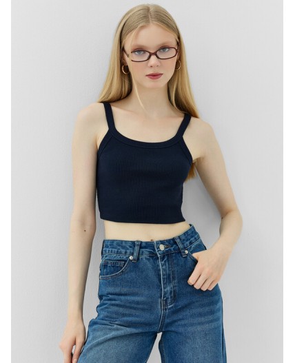 Топ темно -синий