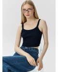 Топ темно -синий