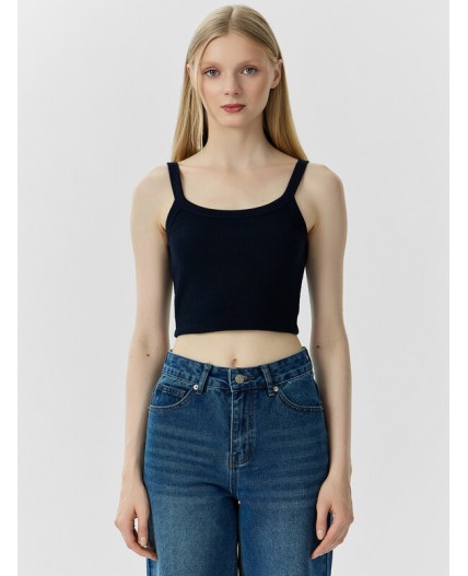 Топ темно -синий