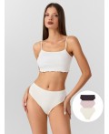 Трусы сумрачно -белый +лотос +холодный эспрессо