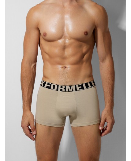 Трусы бежевый +мечи на коричневом