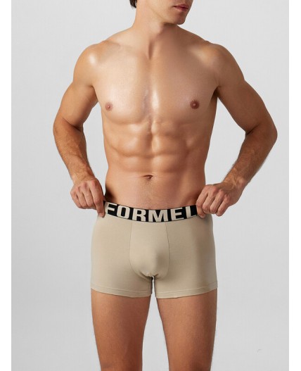 Трусы бежевый +мечи на коричневом