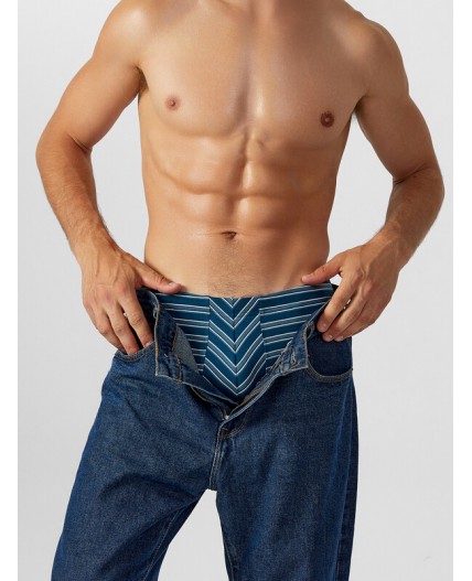 Трусы полоска на т.бирюзе +т.бирюза