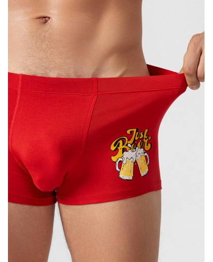 Трусы красная лава +печать