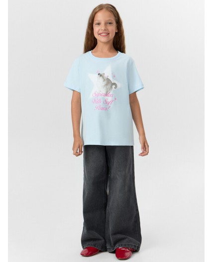 Футболка голубое небо +печать1