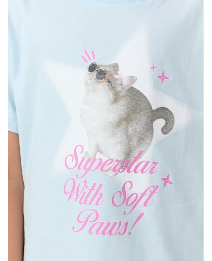 Футболка голубое небо +печать1