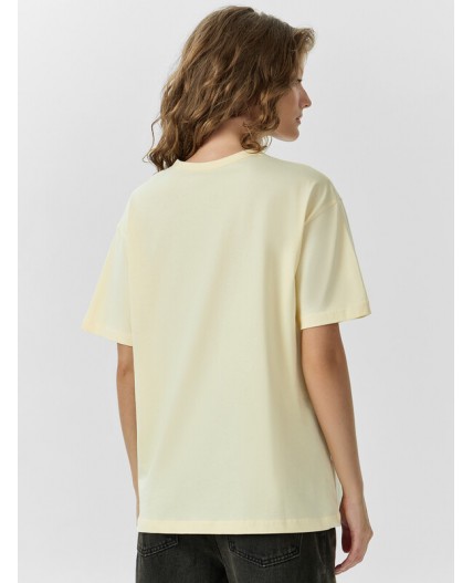 Футболка ваниль +печать