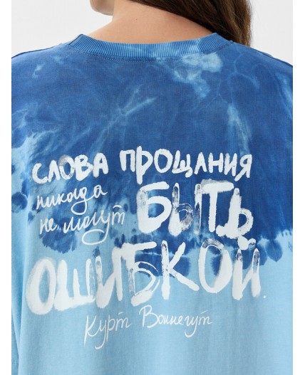 Футболка голубой тай-дай