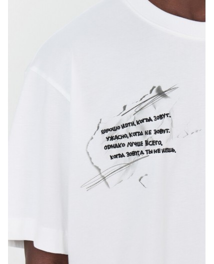 Футболка белый +печать3