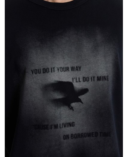 Футболка черный +печать2