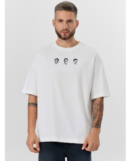 Футболка белый +печать3