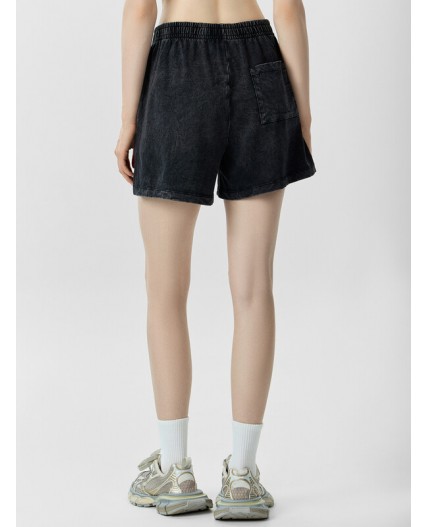 Шорты ACID WASH серый