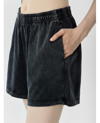 Шорты ACID WASH серый