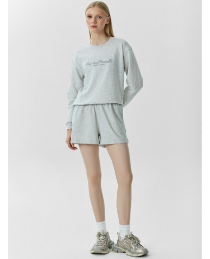 Шорты серый меланж 4306-А