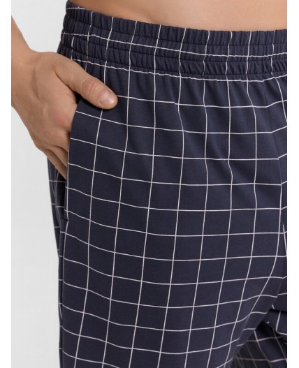 Шорты клетка на т.синем1