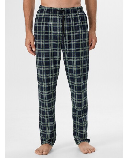 Брюки клетка на черном1