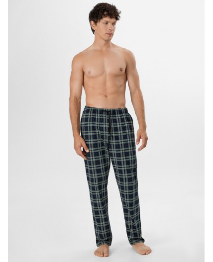 Брюки клетка на черном1