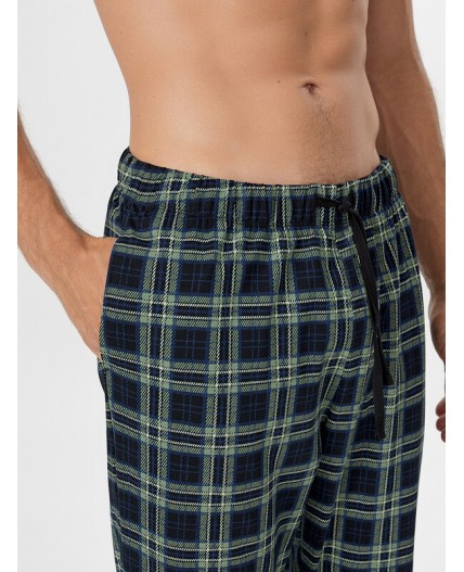 Брюки клетка на черном1