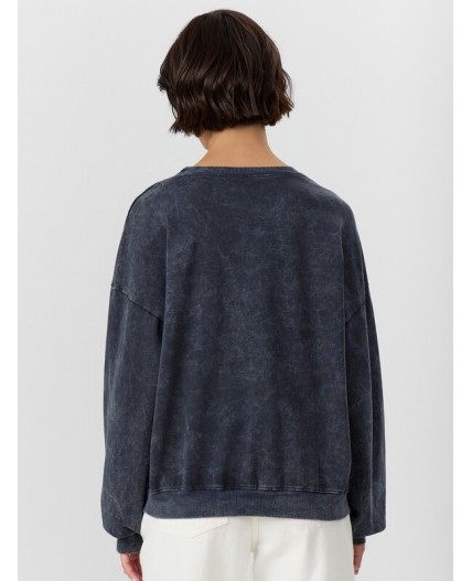 Свитшот ACID WASH серый