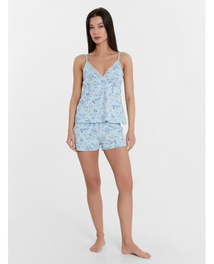 Комплект узоры на голубом