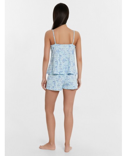 Комплект узоры на голубом