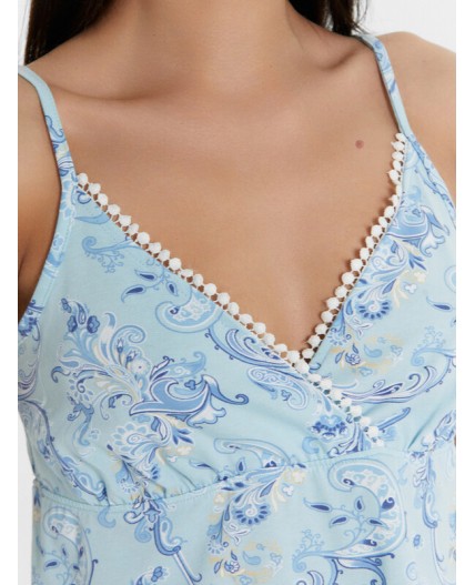 Комплект узоры на голубом