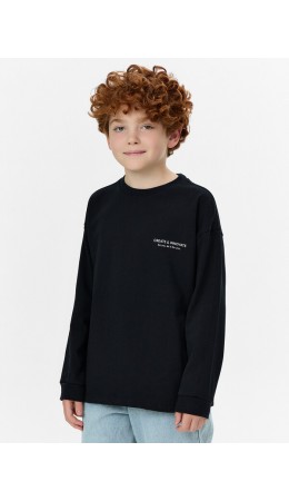 Джемпер черный +печать