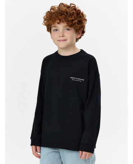 Джемпер черный +печать