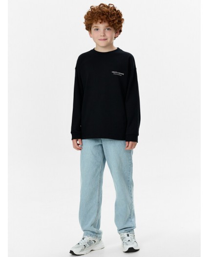 Джемпер черный +печать