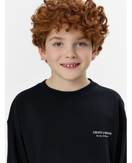 Джемпер черный +печать