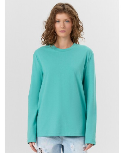 Лонгслив бирюза