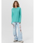 Лонгслив бирюза