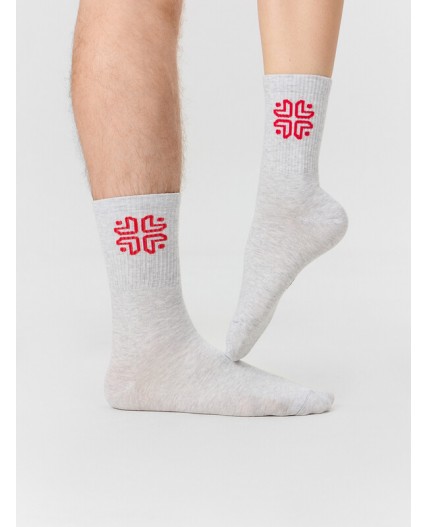 Носки св.серый меланж