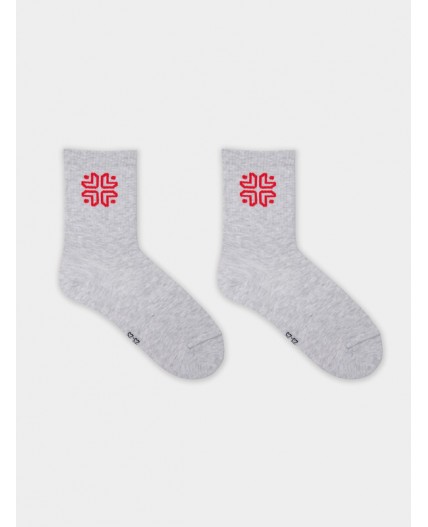 Носки св.серый меланж