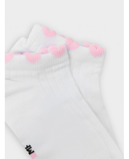 Носки белый /розовый