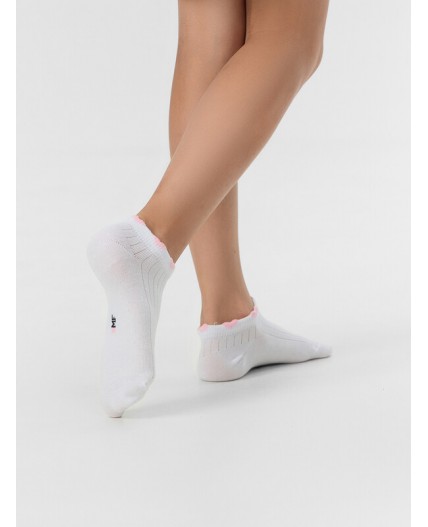 Носки белый /розовый