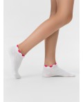 Носки белый /малиновый