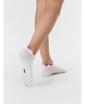 Носки белый /малиновый