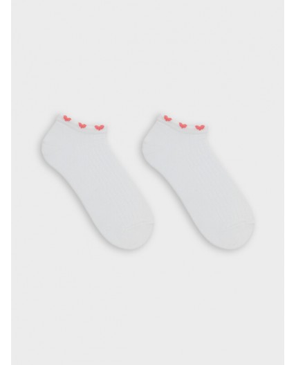 Носки белый /фиолетовый