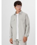 Рубашка двухцветный св.серый
