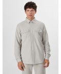 Рубашка двухцветный св.серый